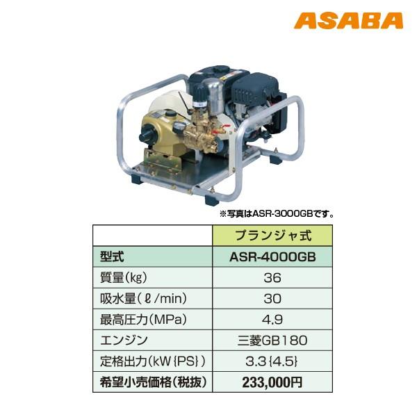 小型エンジン　三菱製 G350L　アサバ直結動力噴霧機 ASｰ200E　ホース付き 麻場(アサバ) エンジン動噴セット NS-2803GB 《50mホースリール＋2種