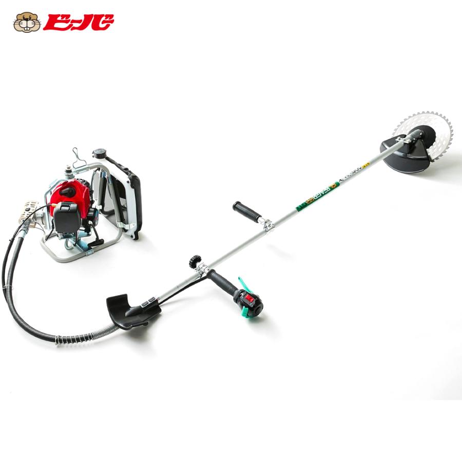 草刈り機械ビーバー Try out the Beaver adjustable brush cutter! Everyone calls it a