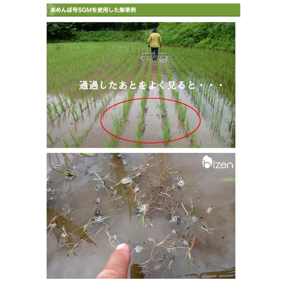 美善 歩行型水田除草機 あめんぼ号 除草条数 4条/5条兼用 条間30cm固定