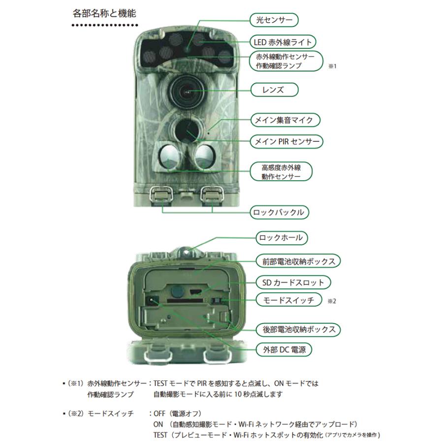 CAMS 防犯カメラ 防水 トレイルカメラ 屋外 工事不要 Bluetooth/wifi