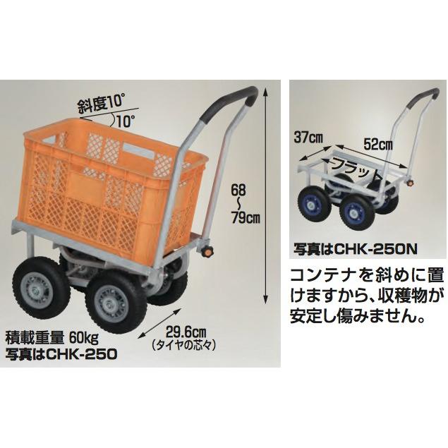 ハラックス｜HARAX アルミ運搬車 愛菜号 CHK-250 エアータイヤ(2.50-4T