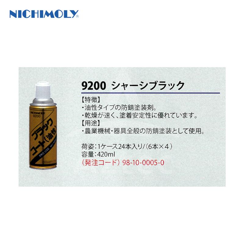 NICHIMOLY｜＜12本セット品＞ニチモリ ブラックコート（油性）シャーシブラック N-9200 420mL 油性シャーシ防錆塗装剤｜aztec｜02