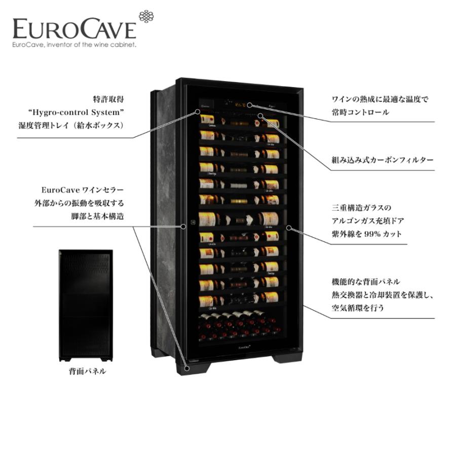 Compact59 EUROCAVE ユーロカーブ ワインセラー Royale ロワイヤル 124