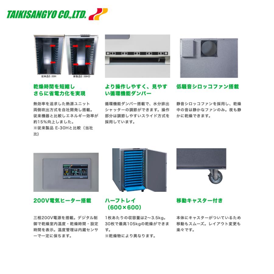 大紀産業｜食品乾燥機 電気乾燥機 乾燥処理能力60〜105kg 法人様限定