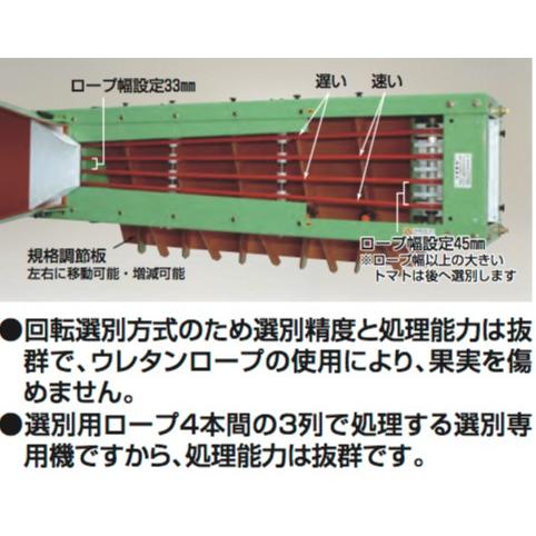 ハラックス HARAX タマゾロイ 中玉トマト選別機 (インバータ付) S-205