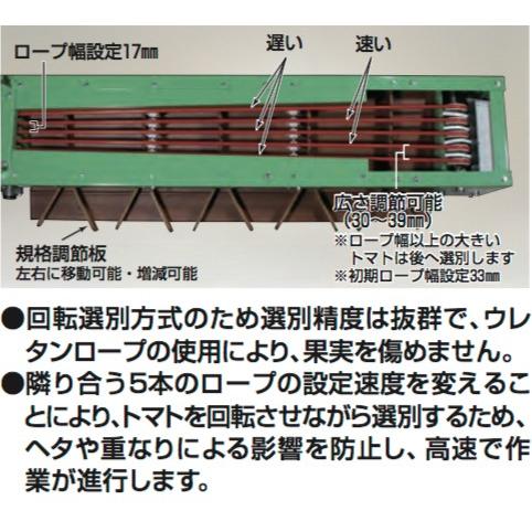 ハラックス HARAX タマゾロイ ミニトマト選別機 (インバータ付) S-200