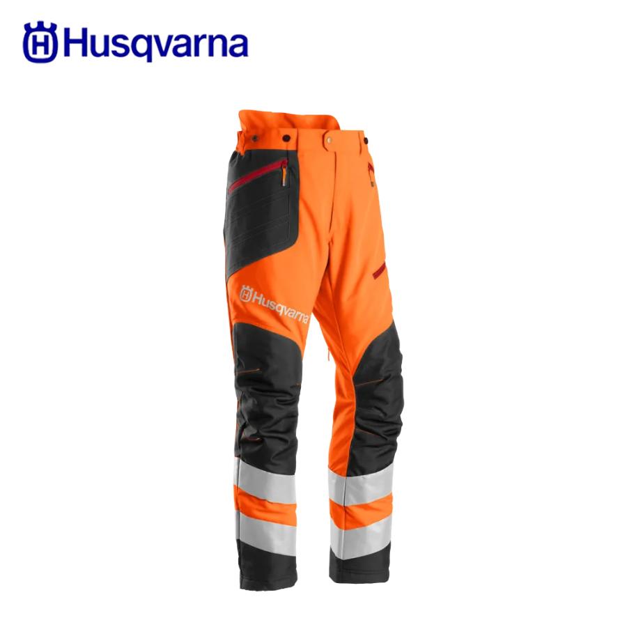 Husqvarna｜草刈り機 ハスクバーナ チェーンソー防護服・ワークウェア B&Tズボン ハイビズ 597246254 刈払機向け 防護 ズボン 保護 安全｜aztec｜02