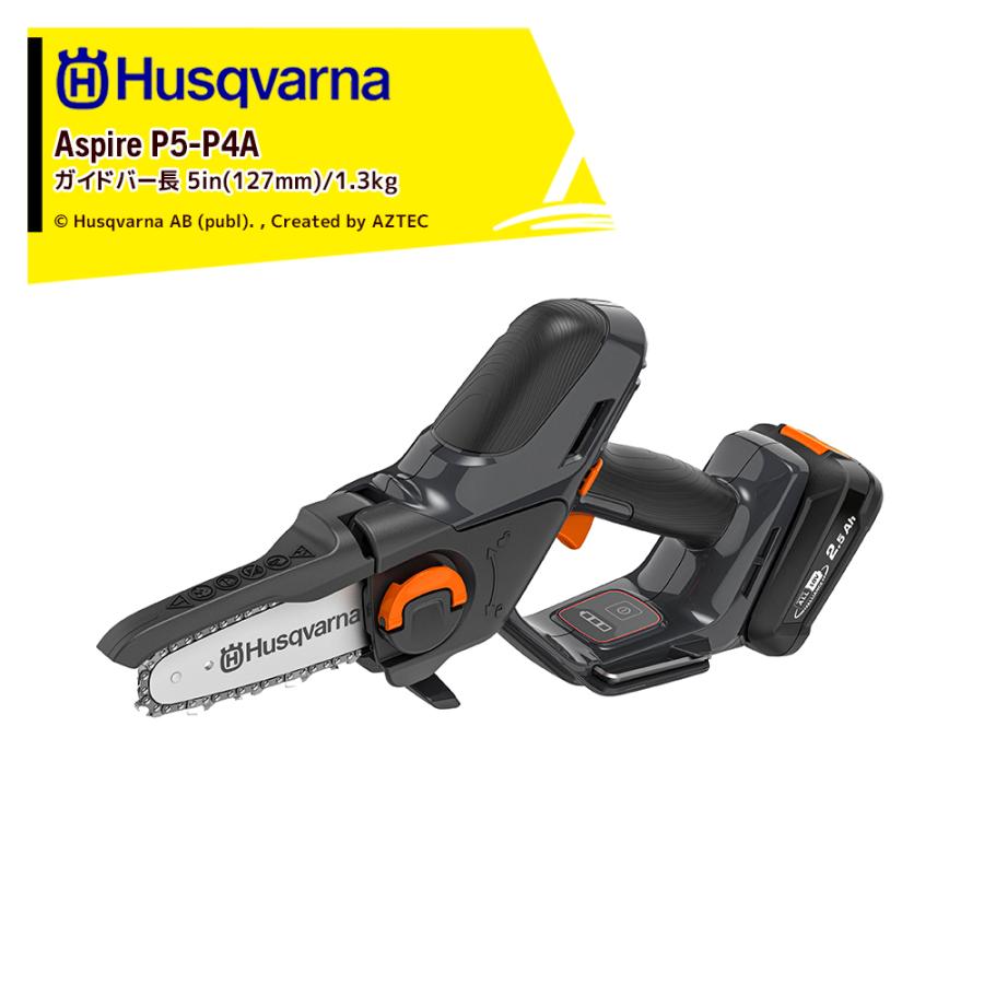 ハスクバーナ（Husqvarna） 充電式ハンディチェンソー ブルーナ P5-P4A 