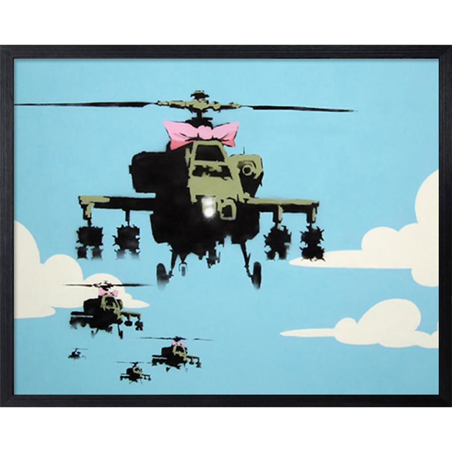 Banksy｜バンクシー アートフレーム Helicopters 【bicosya/美工社