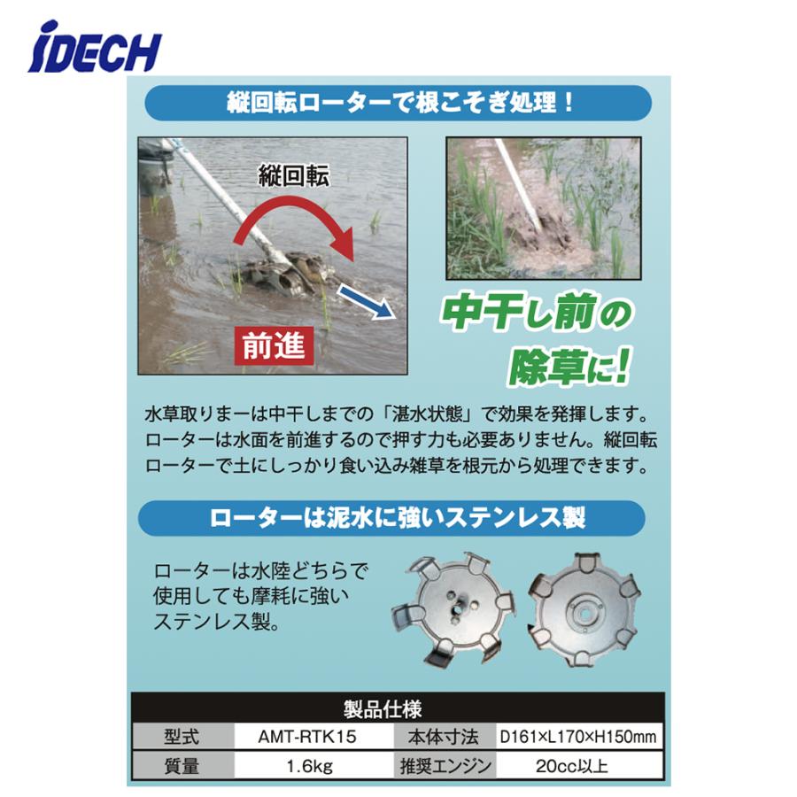 アイデック水草取りまー 刈払機アタッチメント Super水草取りまーR | 株式会社 アイデック