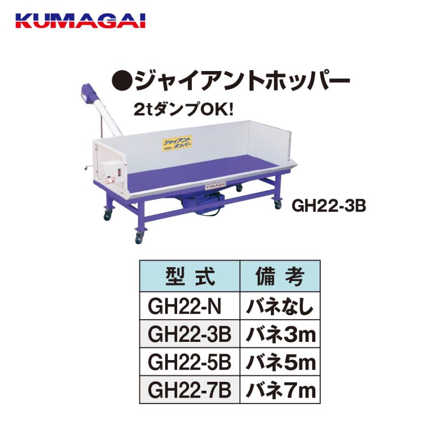 熊谷農機 KUMAGAI 2tダンプ対応受けホッパー ジャイアントホッパー