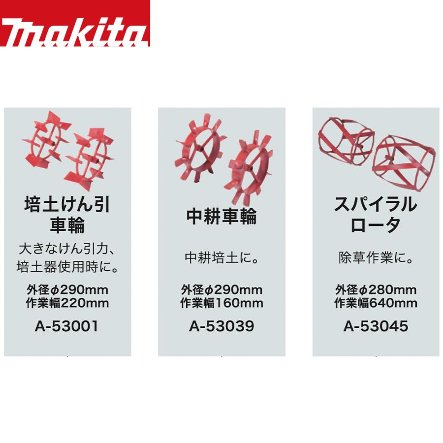 マキタ 別売部品 管理機 耕運機用 培土けん引車輪 A-53001