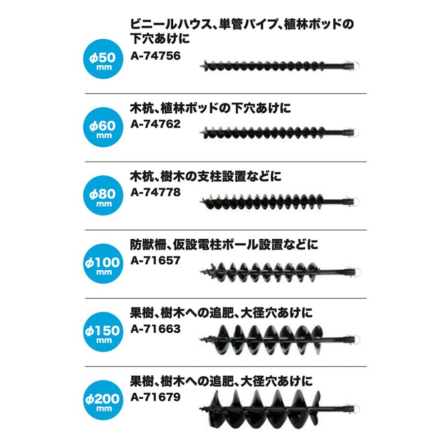 マキタ（makita） アースオーガビット Φ20mm A-76320 ビット用品標準