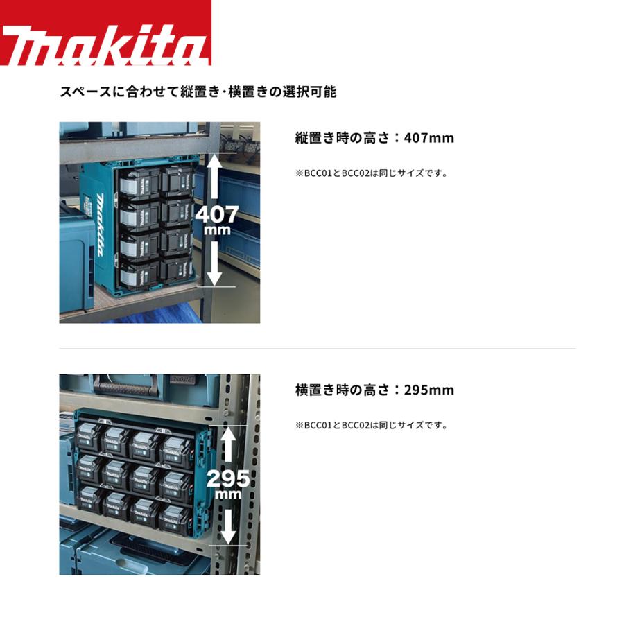 マキタ（makita） 多口充電ケース 40Vバッテリ 12口充電タイプ BCC02