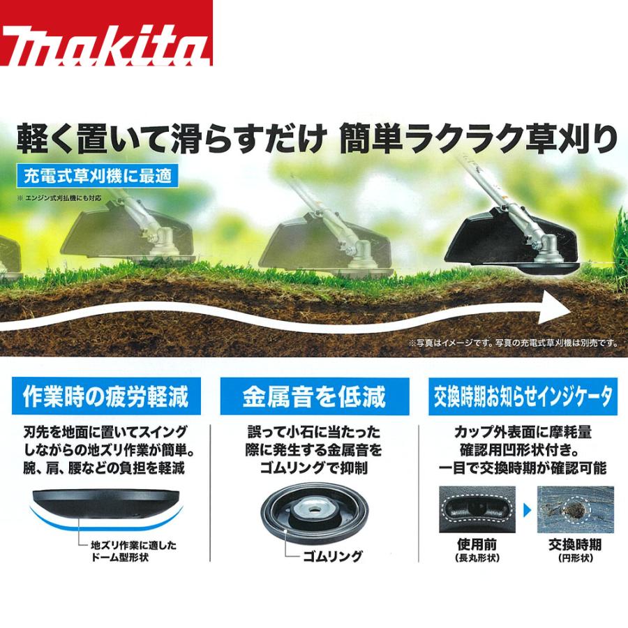 アメページ マキタ（makita） 草刈機安定板 地ズリ作業 充電式草刈機に最適