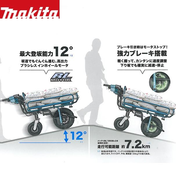 マキタ（makita） 18Vバッテリ充電式運搬車 CU180DZN+パイプフレーム