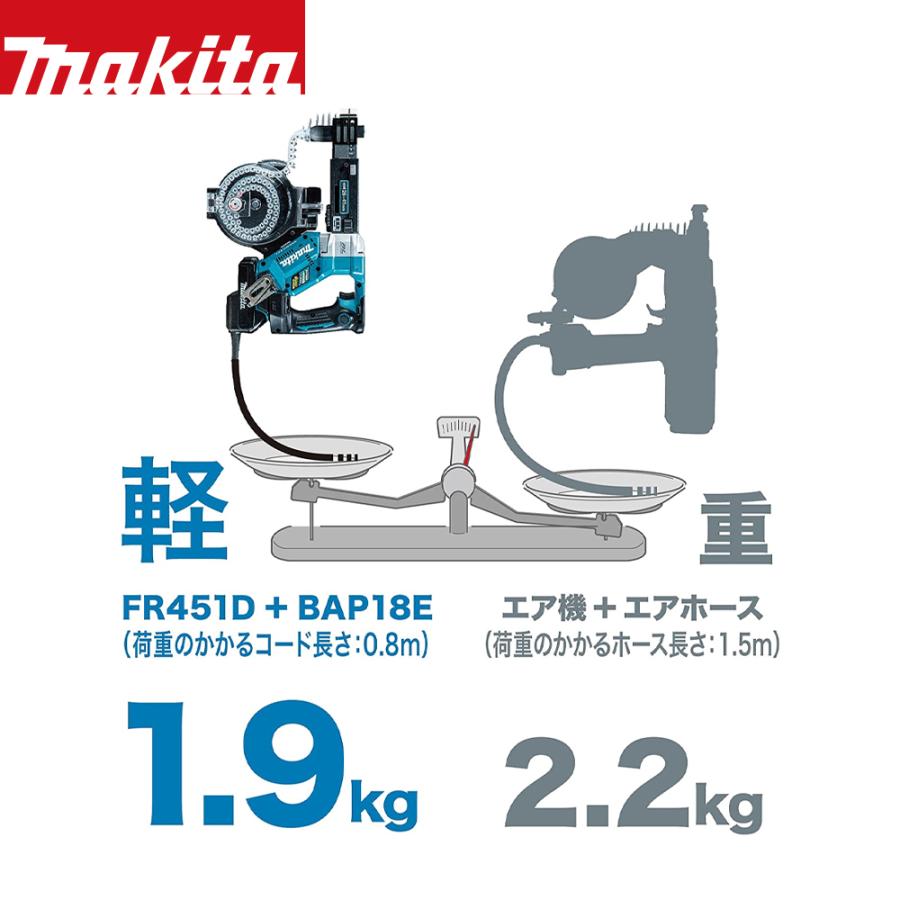 マキタ|18V充電式オートパックスクリュードライバ FR451DZ 本体 マキタ|18V充電式オートパックスクリュードライバ FR451DZ 本体