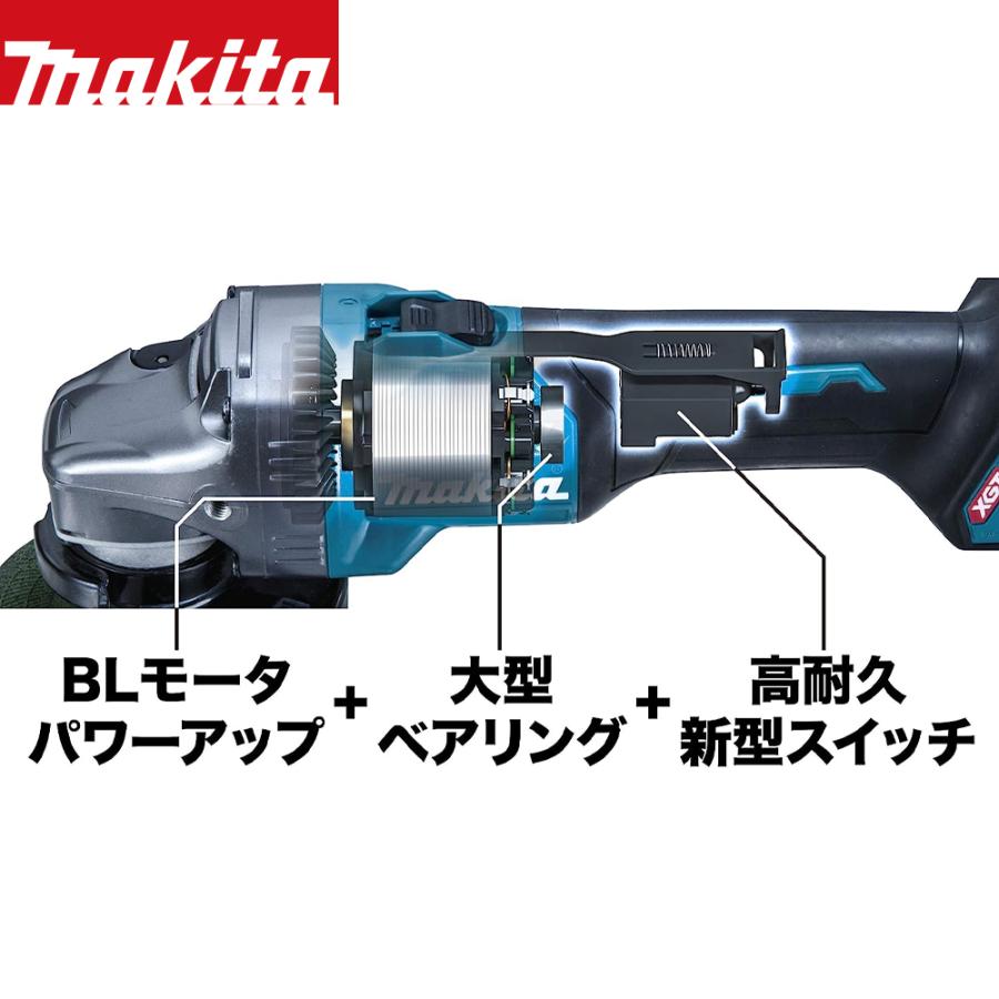 マキタ|40Vmax 充電式ディスクグラインダー 刃径125mm 本体のみ