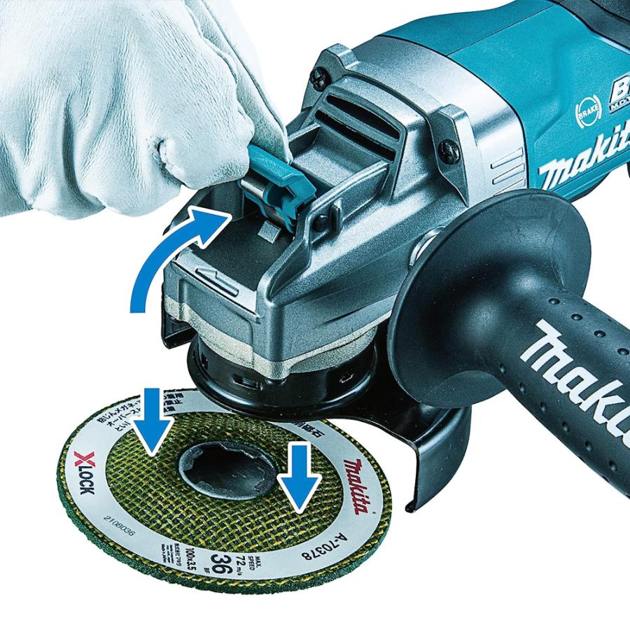 マキタ（makita） 40Vmax 充電式ディスクグラインダー 40V/4.0Ah 刃径