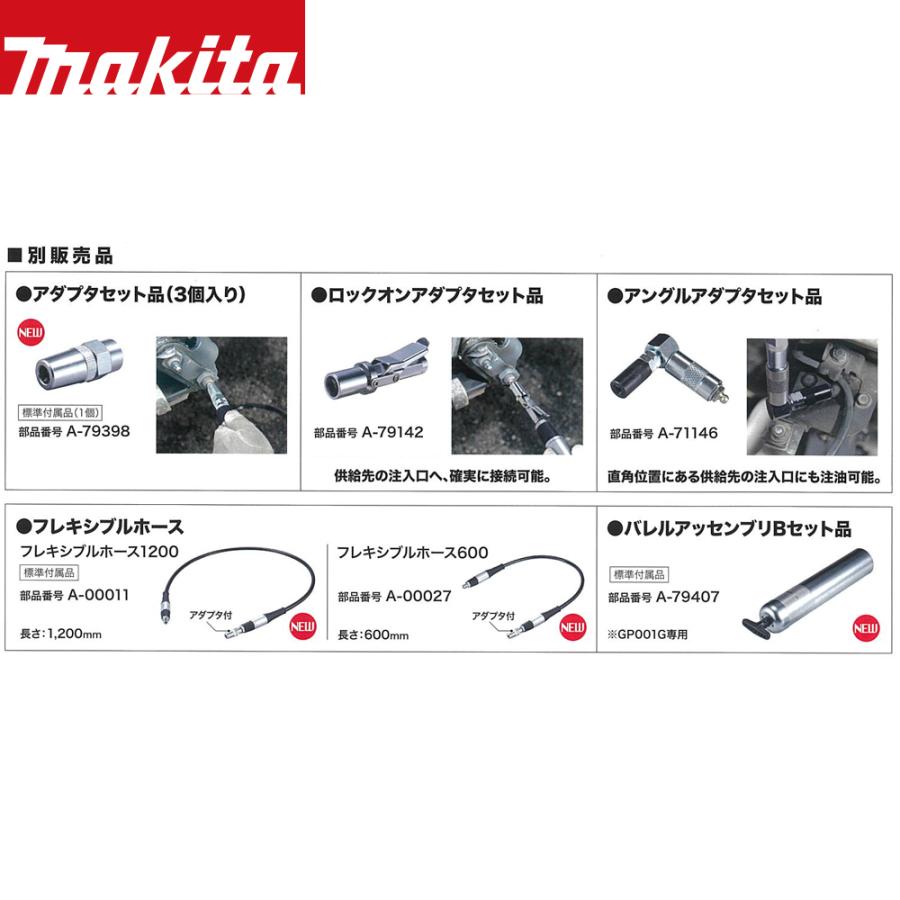 マキタ（makita） Makita 40V 充電式グリスガン 吐出量350mL/min 最大