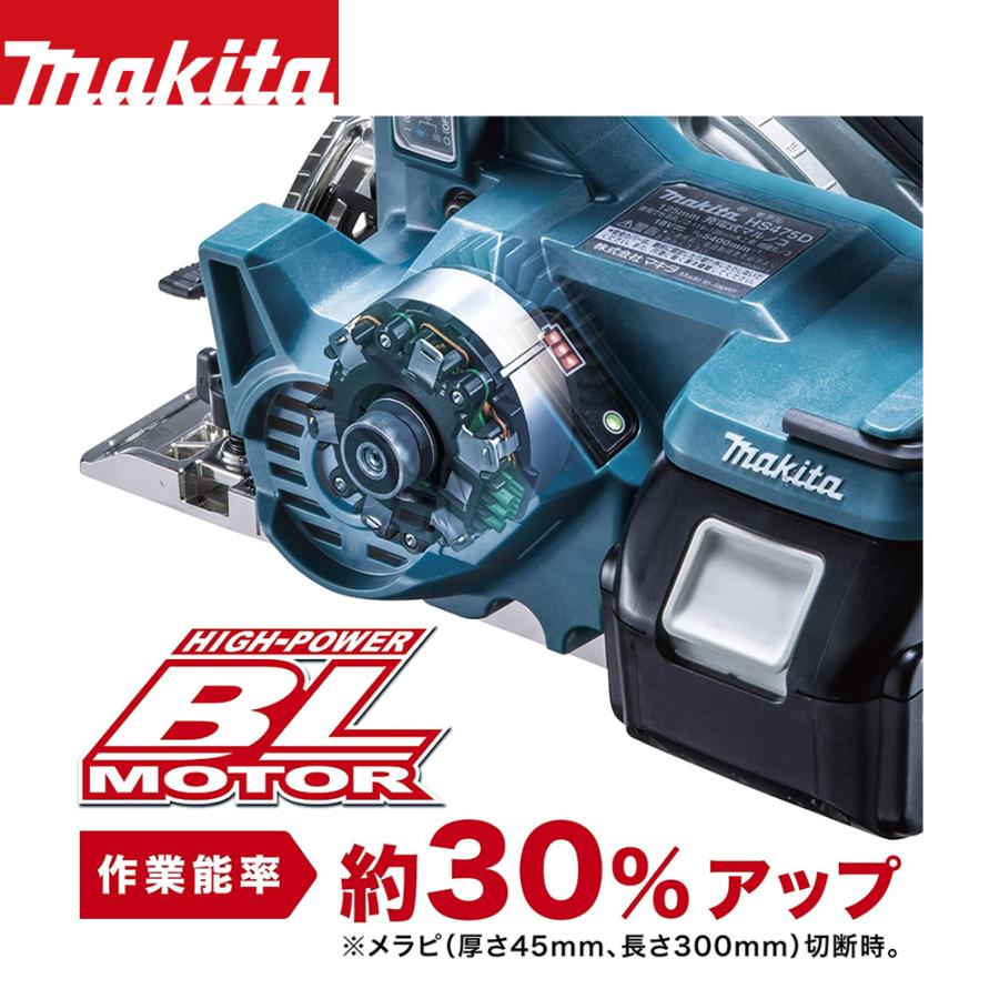 マキタ（makita） 18V 充電式マルノコ 刃径125mm/切込47mm 本体のみ
