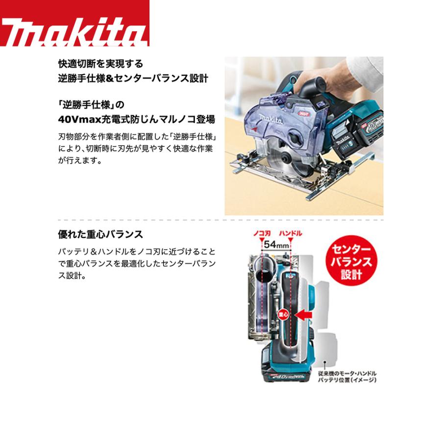 マキタ（makita） 40Vmax 125mm充電式防じんマルノコ ダストボックス