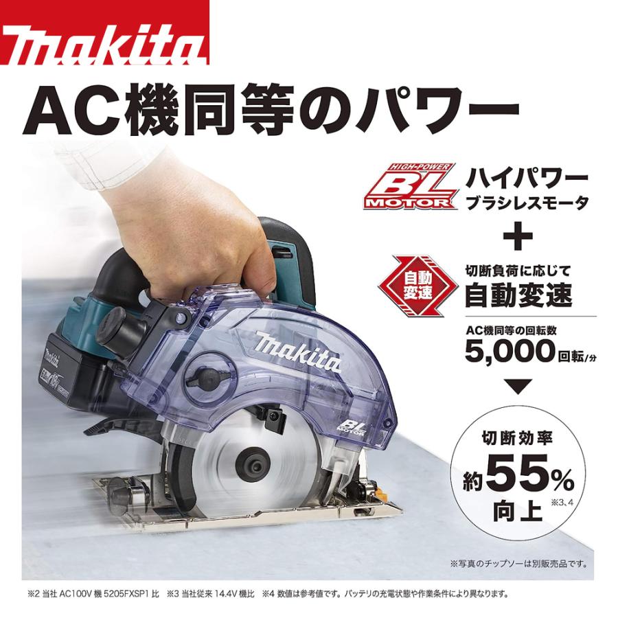 マキタ（makita） 18V 充電式マルノコ 刃径125mm ダストボックス仕様