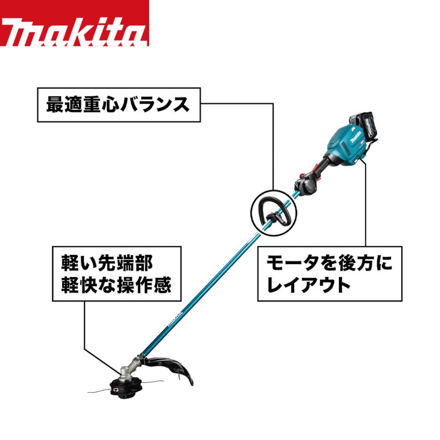 マキタ｜40Vmax充電式草刈機　ループハンドル　MUR014GZ　パワーソースキット　セット品　XGT6　ナイロンコード専用モデル　A-72039