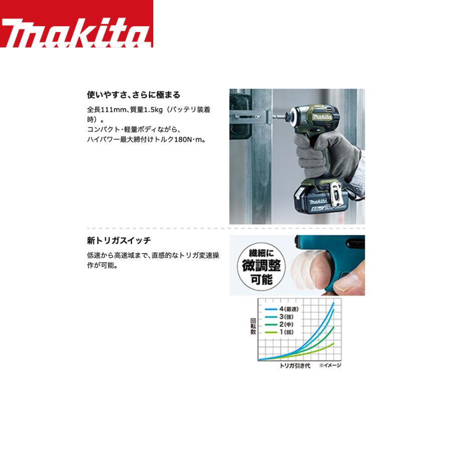 マキタ（makita） 充電式インパクトドライバ TD173DX (x) ※充電器別売