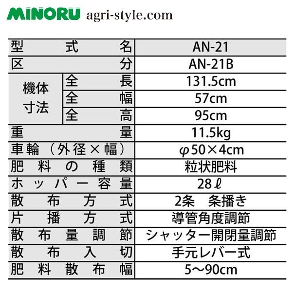 みのる産業｜追肥機 AN-21B 株元への追肥に最適｜aztec｜02