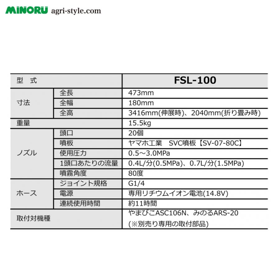 みのる産業 20頭口静電噴口 FSL-100 本体のみ 使用圧力：0.5~3,0MPa 1