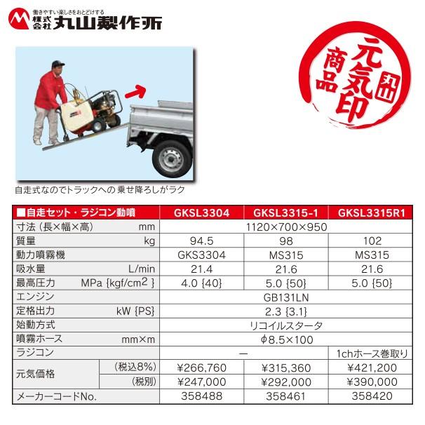 丸山製作所 元気印 自走セット動噴 GKSL3315-1 : AZTEC ヤフーショップ 