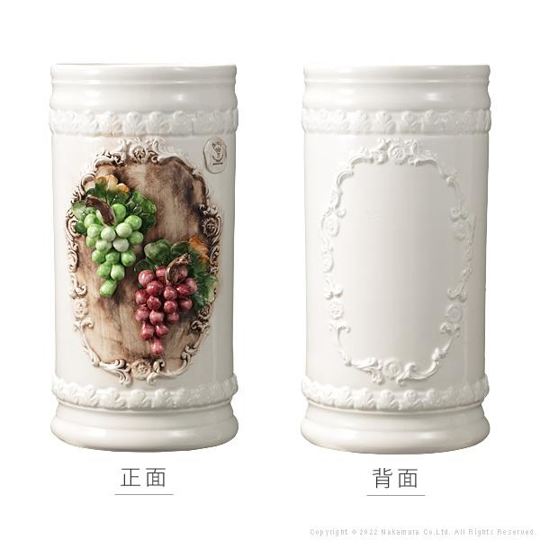 イタリア 家具 ヴェローナクラシック 陶製傘立て-ブドウ 傘 輸入