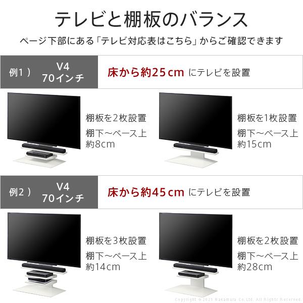 EQUALS WALLインテリアテレビスタンドV4専用 棚板 テレビ