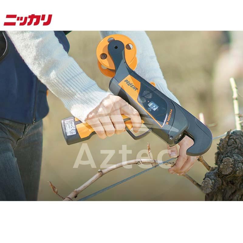 ニッカリ｜バッテリー式 誘引結束機 FIXION2 バッテリー内蔵 本体重量 800g 付属専用結束タイ付き｜aztec｜04