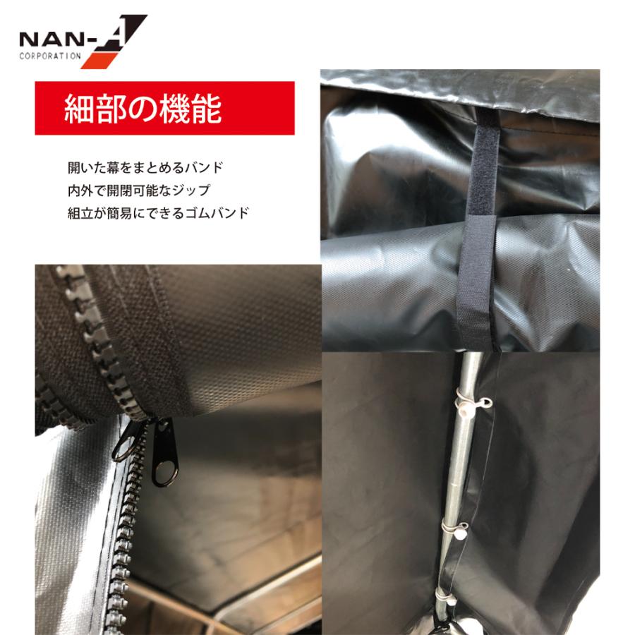 ナンエイ 南栄工業 パイプ倉庫 マルチストレージ 3055 B BK ワンボックスタイプ用 サイズ 幅3000 x 高2540 x 奥5500mm 倉庫  物置 ガレージの画像