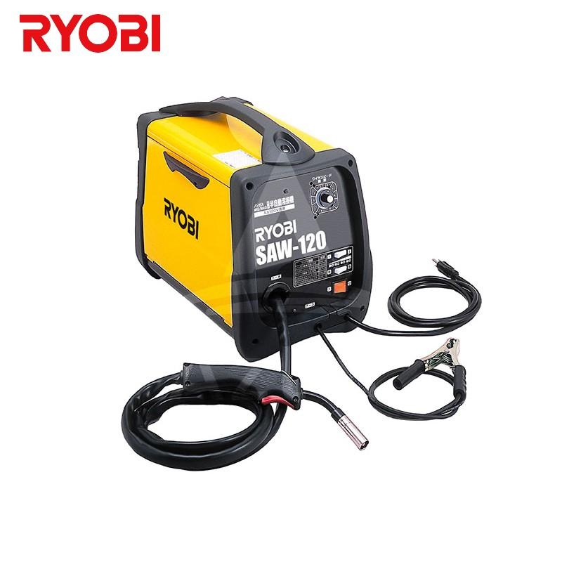 リョービ 半自動溶接機 ノンガス・MIG/MAG兼用・100V電源専用 使用率オーバー防止機能付 4段階電流切替スイッチ/ワイヤースピード調節ダイヤル付 SAW-120 リョービ（RYOBI） 半自動溶接機 SAW-120 ノンガス MIG/MAG兼用 100V