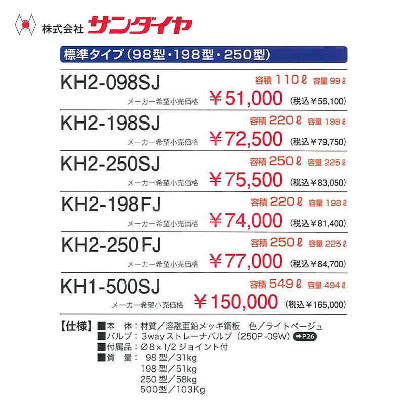 サンダイヤ|SUNDIA 壁ピタハーフ98型 灯油タンク 容積110L 容量 サンダイヤ|SUNDIA 壁ピタハーフ98型 灯油タンク 容積110L 容量