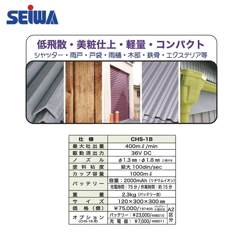 精和産業 精和産業|塗装機 バッテリー式 クリーンハンド 精和産業 精和産業|塗装機 バッテリー式 クリーンハンド