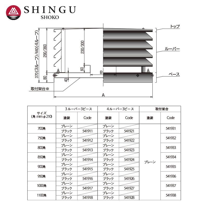 【新品未使用】新宮商行 遮熱板 薪ストーブ ウォールヒートシールド（スクエア） シングウ 新宮商行 <取付架台set品>薪ストーブ煙突 雨仕舞角トップ 700