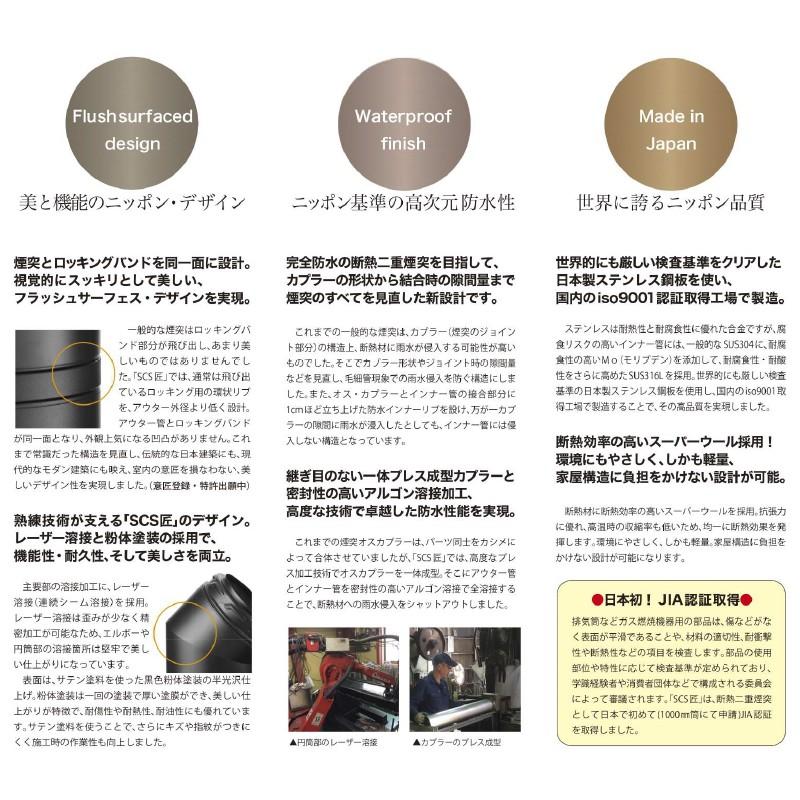 モア morso モルソー 薪ストーブ煙突 SCS匠 断熱二重煙突 直筒 150mm