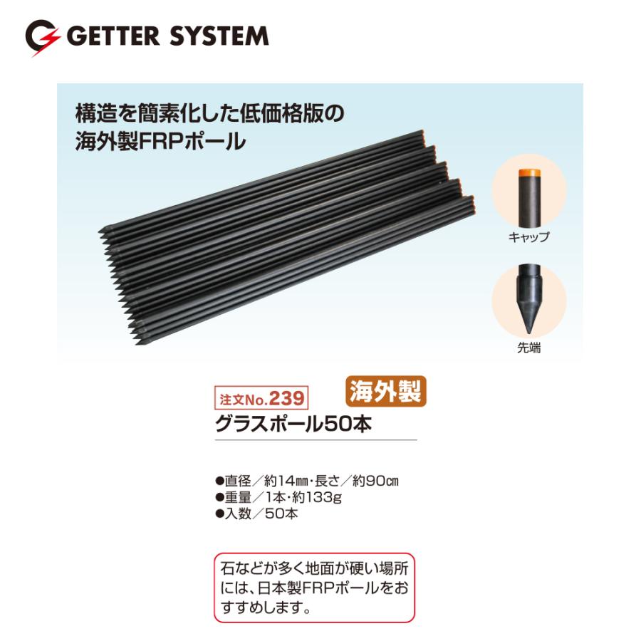 電柵ポール　支柱　杭 Amazon | DAIM 電気柵用FRP支柱 ガイシ付 ポール 直径14mm 90cm 10本
