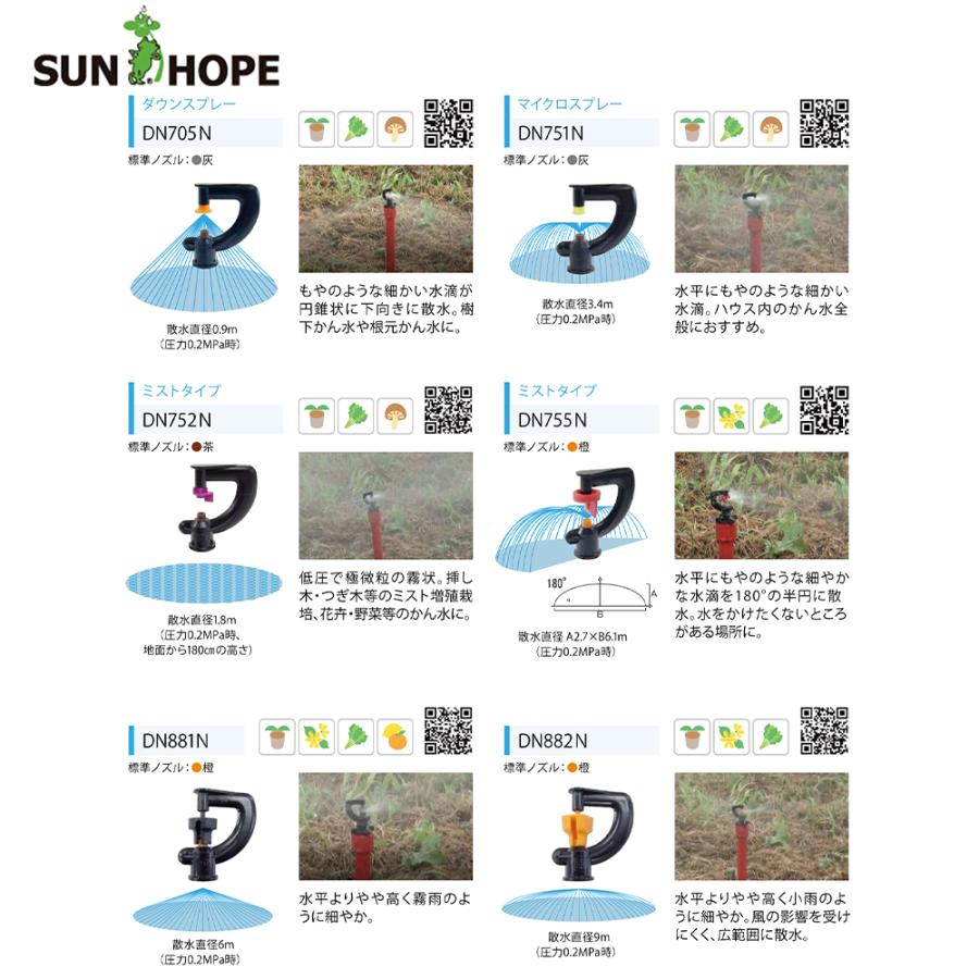 サンホープ <10個セット・取付部セット品>SUNHOPE スプリンクラー