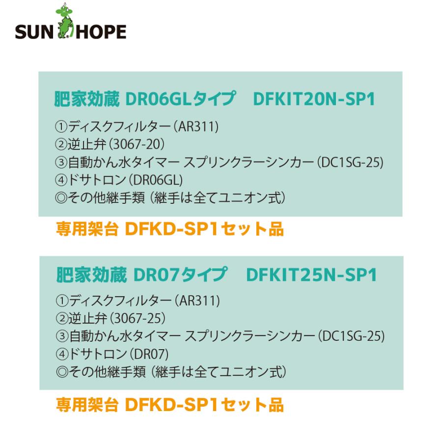 サンホープ｜SUNHOPE ＜架台セット品＞施設園芸用資材 肥家効蔵 DR06GLタイプ DFKIT20N-SP1｜aztec｜03