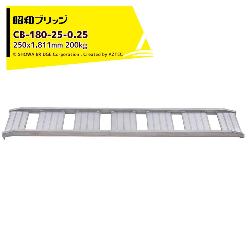 昭和ブリッジ|アルミブリッジ CB型 250kg/1本 有効幅250x全長 昭和ブリッジ|アルミブリッジ CB型 250kg/1本 有効幅250x全長