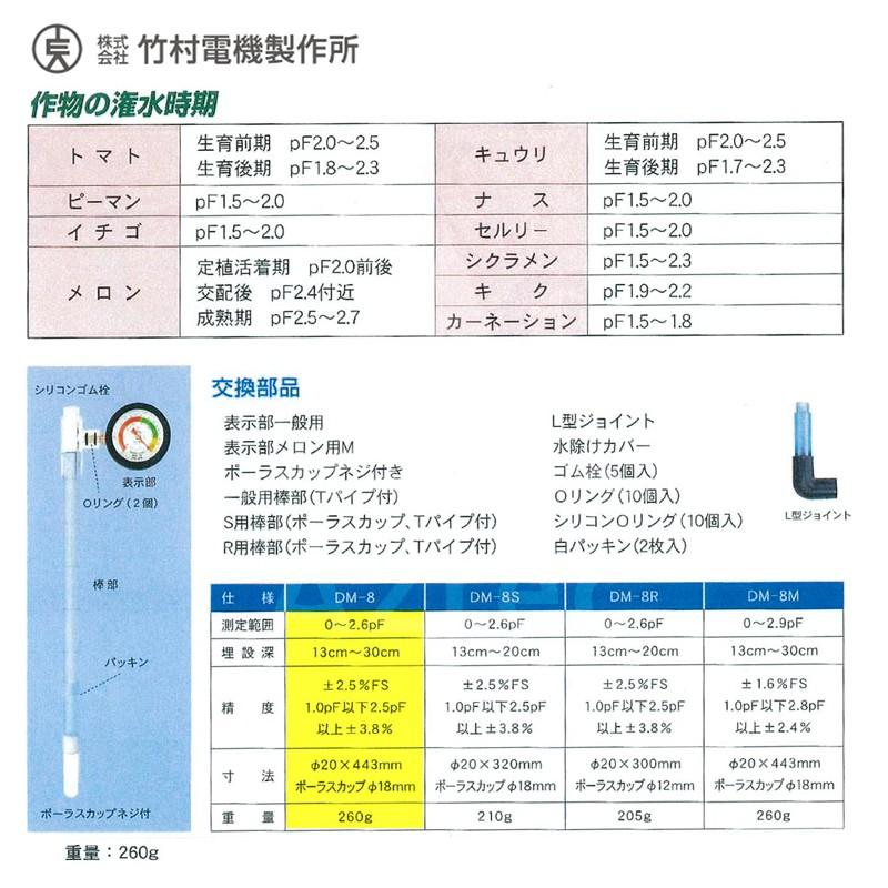 竹村電機製作所 <3本セット品>PFメーター 土壌水分測定器 テンション