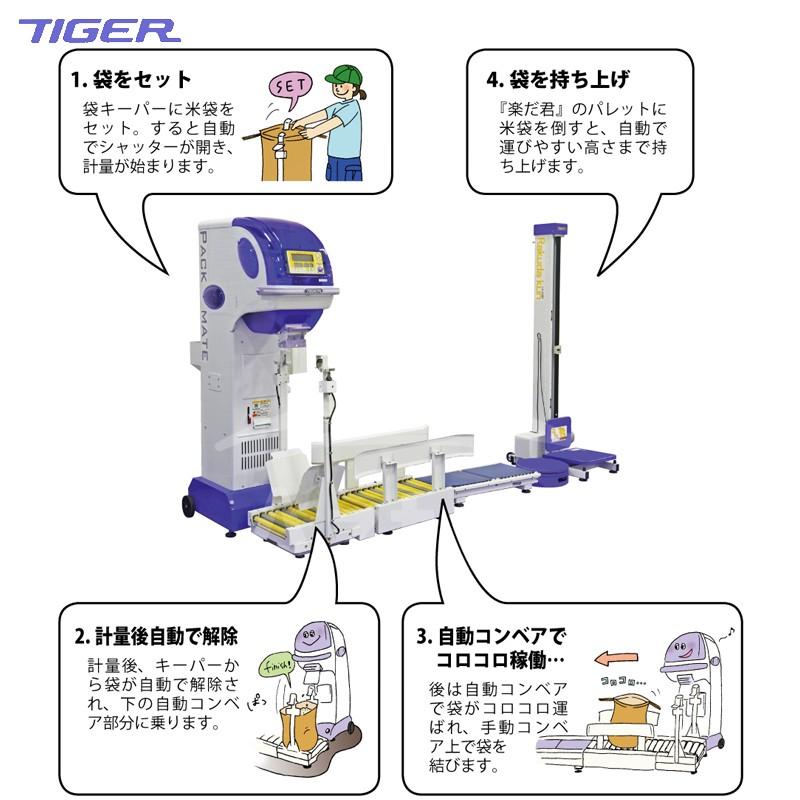 タイガーカワシマ｜　全自動キーパー付コンベ　コロコロアップ　KCA-102A　B　コンベア　CN-90Nセット品