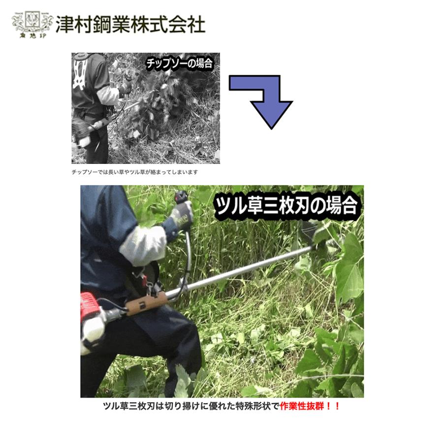 ツムラ(工具) ツムラ|津村鋼業 ツル草三枚刃 305×1.6×3P 刈払機 ツムラ(工具) ツムラ|津村鋼業 ツル草三枚刃 305×1.6×3P 刈払機