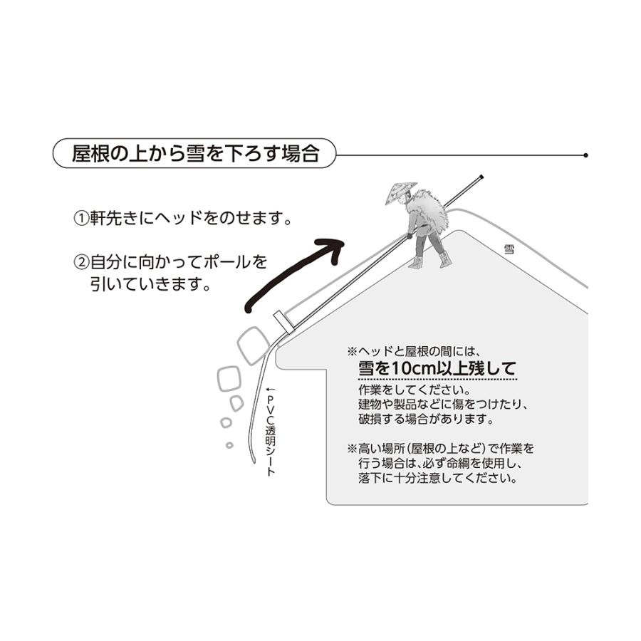 タナカマイスター｜雪おろし 屋根の雪降ろし マイスター雪スライダー 新雪用 雪下ろし 雪降ろし 雪落とし 雪すべーる｜aztec｜04