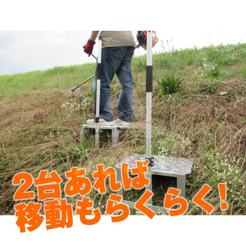 タナカマイスター｜＜2台セット品＞金太郎斜面くん 斜面作業用アルミ 